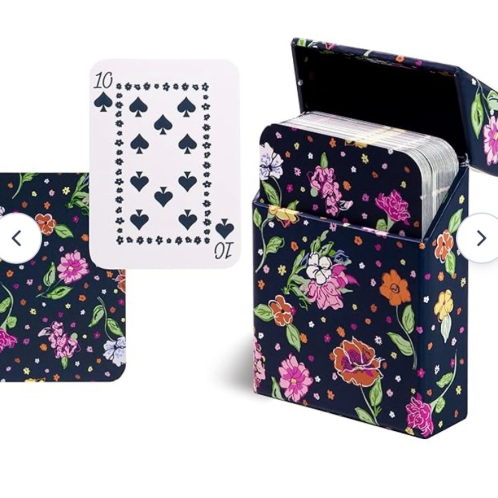 NWT Vera Bradley 
PLAYING CARDS
HOPE BLOOMS TEAL
54 CARDS
2.5" x 3.5". Have 2